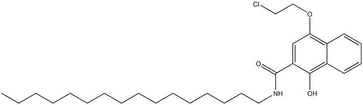 4-(2-Chloroethoxy)-N-hexadecyl-1-hydroxy-2-naphthalenecarboxamide Struktur