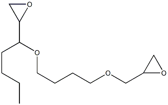 2,2'-[1-Butyl-1,4-butanediylbis(oxymethylene)]bis(oxirane) Struktur