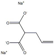 (2-Propenyl)malonic acid disodium salt Struktur