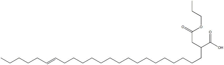 2-(17-Tricosenyl)succinic acid 1-hydrogen 4-propyl ester Struktur