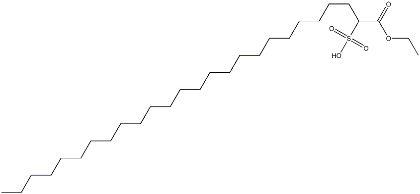 1-Ethoxycarbonyl-1-pentacosanesulfonic acid Struktur