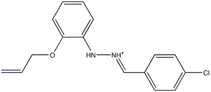 2-[2-(Allyloxy)phenyl]-1-[(4-chlorophenyl)methylene]hydrazinium Struktur