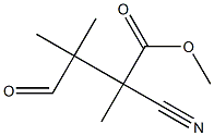 2-Cyano-3-formyl-2,3-dimethylbutyric acid methyl ester Struktur