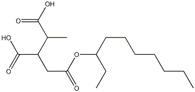 Butane-1,2,3-tricarboxylic acid 3-decyl ester Struktur