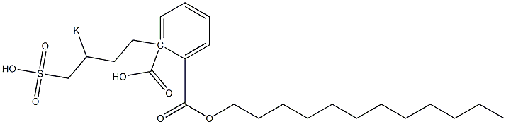 Phthalic acid 1-dodecyl 2-(3-potassiosulfobutyl) ester Struktur