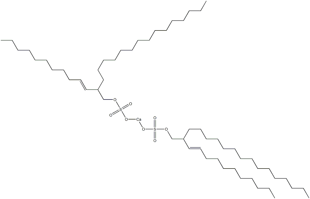 Bis[2-(1-undecenyl)heptadecyloxysulfonyloxy]calcium Struktur