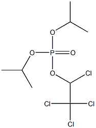 Phosphoric acid diisopropyl 1,2,2,2-tetrachloroethyl ester Struktur