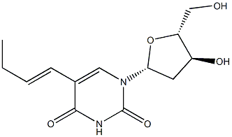 5-[(E)-1-Butenyl]-2'-deoxyuridine Struktur