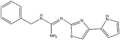 2-[[Amino(benzylamino)methylene]amino]-4-(1H-pyrrol-5-yl)thiazole Struktur