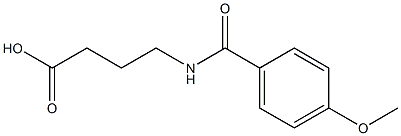 4-(4-Methoxybenzoylamino)butyric acid Struktur