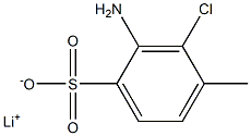 2-Amino-3-chloro-4-methylbenzenesulfonic acid lithium salt Struktur