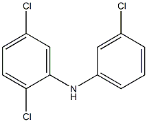 2,5-Dichlorophenyl 3-chlorophenylamine Struktur