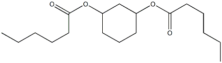 Dihexanoic acid 1,3-cyclohexanediyl ester Struktur