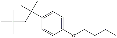 p-(1,1,3,3-Tetramethylbutyl)-1-butoxybenzene Struktur