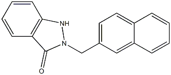 2-[(2-Naphthalenyl)methyl]-1H-indazol-3(2H)-one Struktur