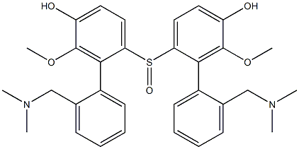 [2-(Dimethylaminomethyl)phenyl](3-methoxy-4-hydroxyphenyl) sulfoxide Struktur