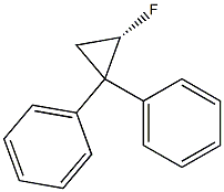 [1S,(-)]-1-Fluoro-2,2-diphenylcyclopropane Struktur