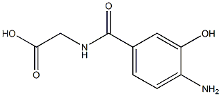 N-(3-Hydroxy-4-aminobenzoyl)glycine Struktur