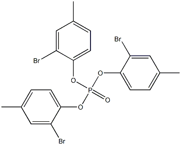 Phosphoric acid tris(2-bromo-4-methylphenyl) ester Struktur