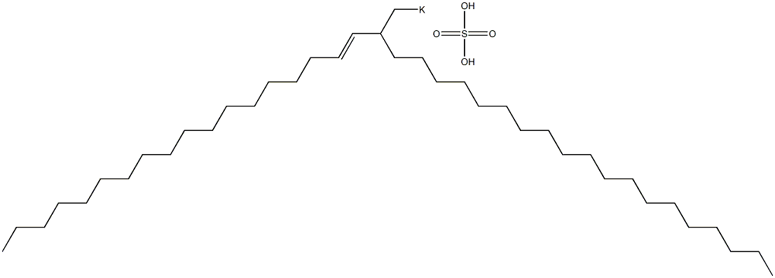 Sulfuric acid 2-(1-octadecenyl)henicosyl=potassium ester salt Struktur