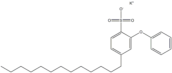 2-Phenoxy-4-tridecylbenzenesulfonic acid potassium salt Struktur