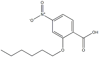 2-Hexyloxy-4-nitrobenzoic acid Struktur