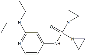 Bis(1-aziridinyl)[(2-diethylamino-4-pyridyl)amino]phosphine oxide Struktur