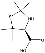 (4S)-2,2,5,5-Tetramethylthiazolidine-4-carboxylic acid Struktur