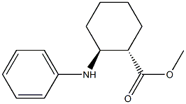 (1S,2S)-2-(Phenylamino)cyclohexane-1-carboxylic acid methyl ester Struktur