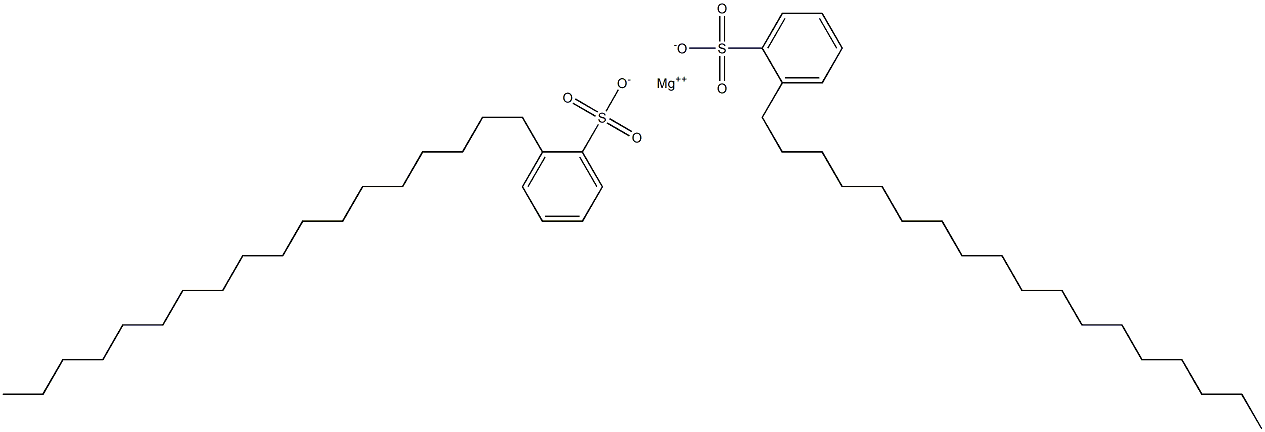 Bis(2-octadecylbenzenesulfonic acid)magnesium salt Struktur