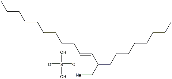 Sulfuric acid 2-octyl-3-tridecenyl=sodium ester salt Struktur