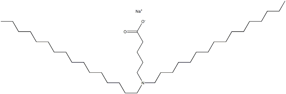 5-(Dihexadecylamino)valeric acid sodium salt Struktur