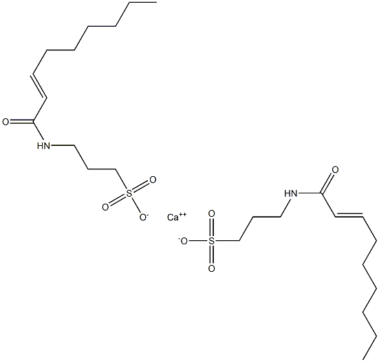 Bis[3-(2-nonenoylamino)-1-propanesulfonic acid]calcium salt Struktur