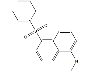 5-Dimethylamino-N,N-dipropyl-1-naphthalenesulfonamide Struktur