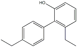 4',6-Diethylbiphenyl-2-ol Struktur