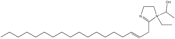 1-Ethyl-1-(1-hydroxyethyl)-2-(2-octadecenyl)-2-imidazoline-1-ium Struktur