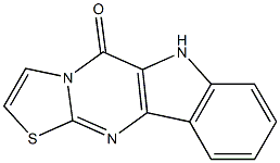 3-Thia-4,9,10a-triazacyclopenta[b]fluoren-10(9H)-one Struktur