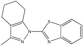 1-(Benzothiazol-2-yl)-4,5,6,7-tetrahydro-3-methyl-1H-indazole Struktur