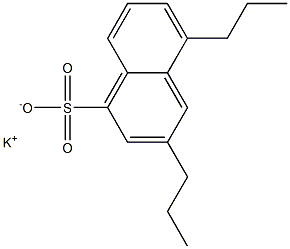 3,5-Dipropyl-1-naphthalenesulfonic acid potassium salt Struktur