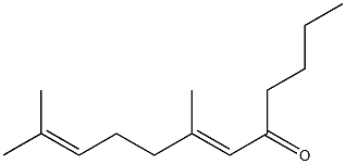 7,11-Dimethyl-6,10-dodecadien-5-one Struktur