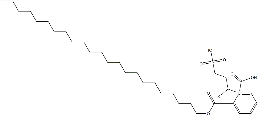 Phthalic acid 1-tricosyl 2-(1-potassiosulfopropyl) ester Struktur