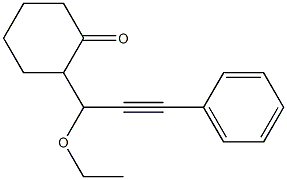 2-(1-Ethoxy-3-phenyl-2-propynyl)cyclohexanone Struktur