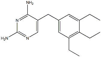 5-(3,4,5-Triethylbenzyl)-2,4-pyrimidinediamine Struktur