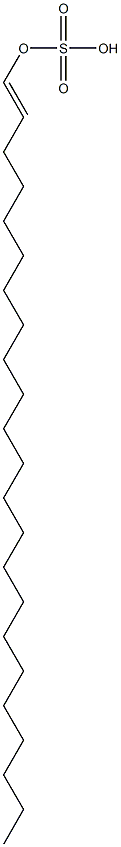 Sulfuric acid hydrogen 1-tricosenyl ester Struktur