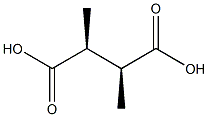 (2S,3S)-2,3-Dimethylsuccinic acid Struktur