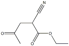 2-Cyano-4-oxopentanoic acid ethyl ester Struktur