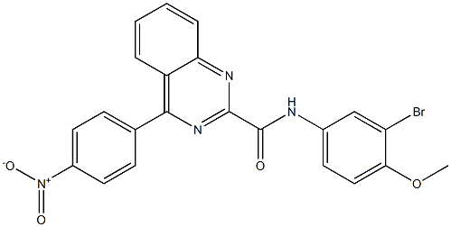 N-(4-Methoxy-3-bromophenyl)-4-(4-nitrophenyl)quinazoline-2-carboxamide Struktur