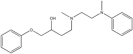 1-Phenoxy-4-[N-[2-(N-phenylmethylamino)ethyl]methylamino]-2-butanol Struktur