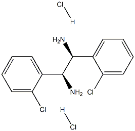 (S,S)-1,2-Bis(2-chlorophenyl)-1,2-ethanediamine dihydrochloride, 95%, ee 99% Struktur