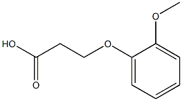 3-(2-Methoxyphenoxy)propanoic acid Struktur